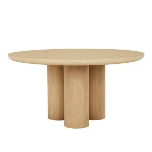 Seb Round Dining Table - Oak by GlobeWest, a Dining Tables for sale on Style Sourcebook