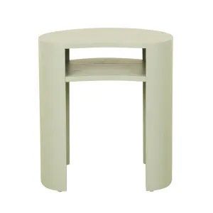 Oberon Curve Side Table - Sage by GlobeWest, a Bedside Tables for sale on Style Sourcebook