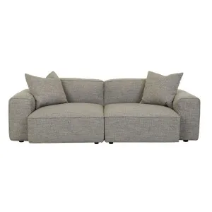 Airlie Slab 3 Seater Sofa - Brindle Grey by GlobeWest, a Sofas for sale on Style Sourcebook