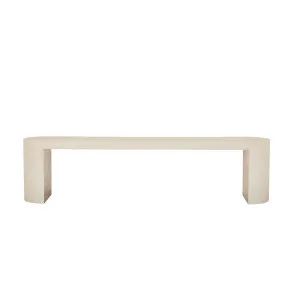 Petra Bench - Ivory - Ivory by GlobeWest, a Outdoor Benches for sale on Style Sourcebook