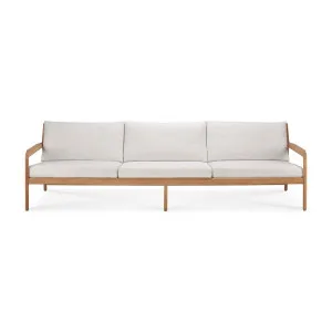 Ethnicraft Outdoor Jack 3 Seater Sofa - Off White - Teak by Ethnicraft, a Outdoor Sofas for sale on Style Sourcebook