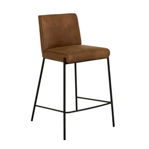 Lola Barstool - Tan - Black by GlobeWest, a Bar Stools for sale on Style Sourcebook