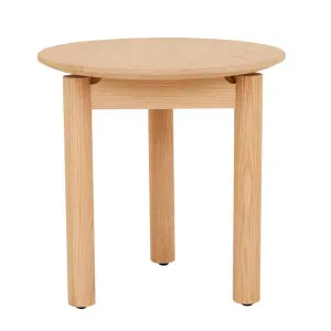 Abbott Round Side Table - New Oak by GlobeWest, a Bedside Tables for sale on Style Sourcebook