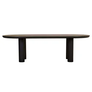 Seb Oval Four Leg Dining Table - Black Oak by GlobeWest, a Dining Tables for sale on Style Sourcebook