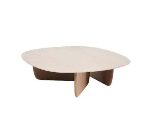 Sketch Eden Coffee Table - Natural Travertine - Light Oak by Sketch, a Coffee Table for sale on Style Sourcebook