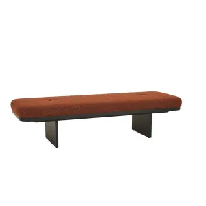 Hugo Bridge Bench Seat - Spice Boucle - Matt Black Ash by GlobeWest, a Benches for sale on Style Sourcebook