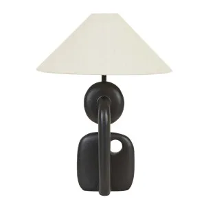 Emery Link Table Lamp - Black Aluminium - Oat by GlobeWest, a Table & Bedside Lamps for sale on Style Sourcebook