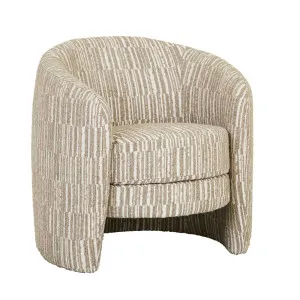 Kennedy Tenner Occasional Chair - Mushroom Weave by GlobeWest, a Chairs for sale on Style Sourcebook