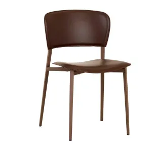 Matilda Dining Chair - Burgundy - Matt Carob by GlobeWest, a Chairs for sale on Style Sourcebook