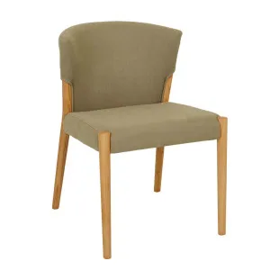 Sketch Ronda Upholstered Dining Chair - Army Green - Light Oak by Sketch, a Chairs for sale on Style Sourcebook