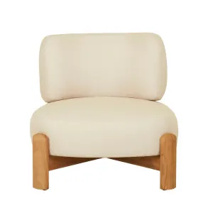 Dawn Occasional Dining Chair - Fawn - Natural Teak by GlobeWest, a Outdoor Chairs for sale on Style Sourcebook