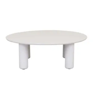 Artie Outdoor Pillar Coffee Table - White Speckle by GlobeWest, a Tables for sale on Style Sourcebook