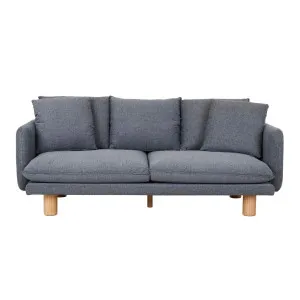 Vittoria Elliot 3 Seater Sofa - Prussian - Natural Ash Veneer by GlobeWest, a Sofas for sale on Style Sourcebook