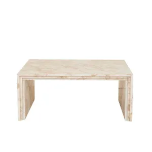 Ponte Coffee Table - Golden White Marble by GlobeWest, a Coffee Table for sale on Style Sourcebook