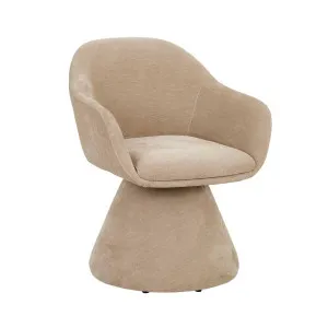 Paula Swivel Dining Armchair - Parchment by GlobeWest, a Chairs for sale on Style Sourcebook