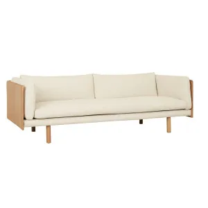 Natadora Sonder 3 Seater Sofa - Oatmeal - Pecan Leather by Natadora, a Sofas for sale on Style Sourcebook