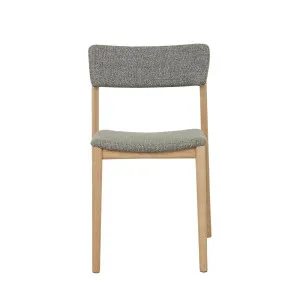 Sketch Poise Upholstered Back Dining Chair - Woven Caribbean - Light Oak by Sketch, a Chairs for sale on Style Sourcebook