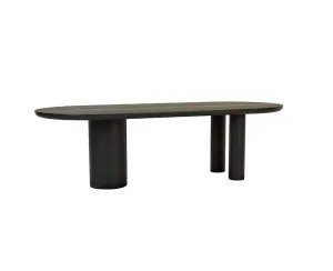 Seb Oval Dining Table - Black Oak by GlobeWest, a Dining Tables for sale on Style Sourcebook