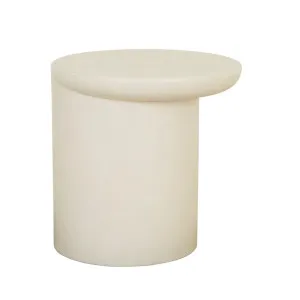 Petra Sphere Side Table - Ivory - Ivory by GlobeWest, a Tables for sale on Style Sourcebook