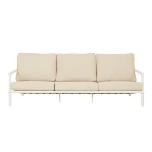 Pier Linear 3 Seater Sofa - Sand - White by GlobeWest, a Outdoor Sofas for sale on Style Sourcebook