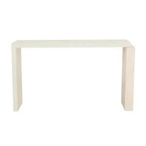 Cube Console - Shell - Natural Travertine by GlobeWest, a Console Table for sale on Style Sourcebook