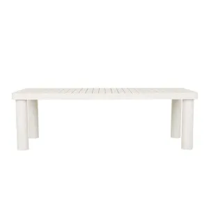 Frankie Outdoor Dining Table - Aluminium White by GlobeWest, a Tables for sale on Style Sourcebook