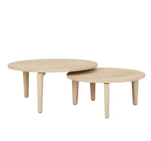 Montana Round Nest Coffee Tables - Aged Teak by GlobeWest, a Tables for sale on Style Sourcebook