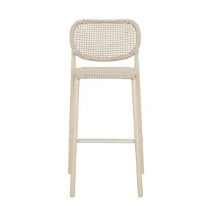 Valencia Weave Barstool - Sand by GlobeWest, a Outdoor Chairs for sale on Style Sourcebook