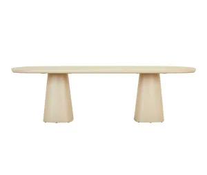 Valencia Dining Table - Faux Travertine - Beige by GlobeWest, a Tables for sale on Style Sourcebook