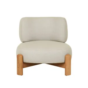 Dawn Occasional Dining Chair - Light Grey Fabric - Natural Teak by GlobeWest, a Outdoor Chairs for sale on Style Sourcebook