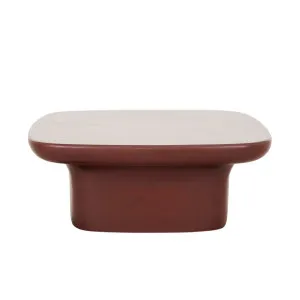 Petra Bend Coffee Table - Burgundy Glaze by GlobeWest, a Tables for sale on Style Sourcebook