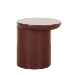 Petra Sphere Side Table - Burgundy Glaze by GlobeWest, a Tables for sale on Style Sourcebook