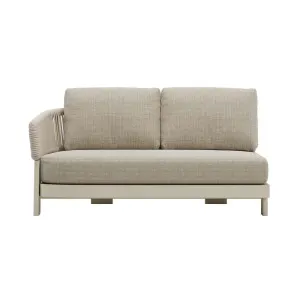 Valencia Rope 2 Seater Left Arm Sofa - Natural - Sand by GlobeWest, a Outdoor Sofas for sale on Style Sourcebook