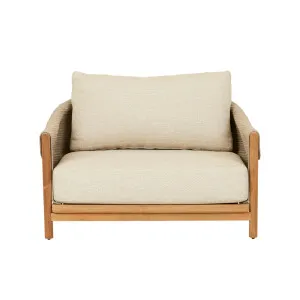 Grao 1 Seater Sofa - Beige - Beige Rope by GlobeWest, a Outdoor Sofas for sale on Style Sourcebook