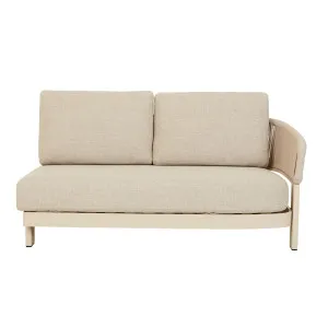 Valencia Rope 2 Seater Left Arm Sofa - Natural - Sand by GlobeWest, a Outdoor Sofas for sale on Style Sourcebook