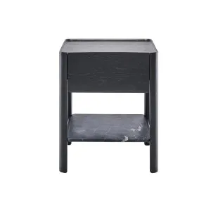 Sketch Tye Marble Bedside - Black Marble - Black Onyx by Sketch, a Bedside Tables for sale on Style Sourcebook