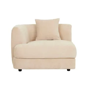 Madrid Curve Left Chaise Sofa - Soft Wheat by GlobeWest, a Sofas for sale on Style Sourcebook