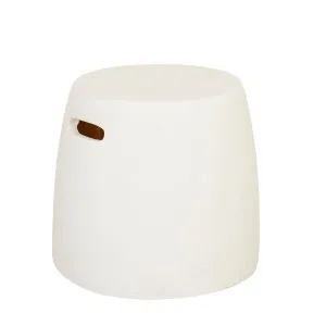 Mauritius Barrel Side Table - White Fleck by GlobeWest, a Tables for sale on Style Sourcebook