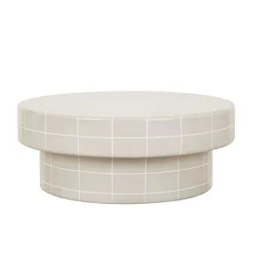 Seville Tile Round Coffee Table - Pearl White by GlobeWest, a Tables for sale on Style Sourcebook