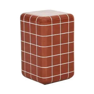 Seville Tile Side Table - Red Glaze by GlobeWest, a Tables for sale on Style Sourcebook