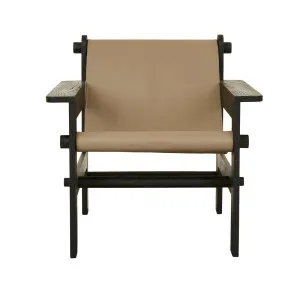 Vista Occasional Chair - Vintage Taupe - Black Oak by GlobeWest, a Chairs for sale on Style Sourcebook