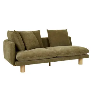 Vittoria Elliot Corner Sofa - Copeland Olive - Natural Ash Veneer by GlobeWest, a Sofas for sale on Style Sourcebook