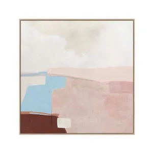 Abstract Vista Hand-Painted Wall Art - Whisper Pink by GlobeWest, a Mirrors for sale on Style Sourcebook