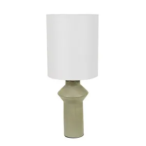 Lorne Post Table Lamp - Sage - Ivory by GlobeWest, a Table & Bedside Lamps for sale on Style Sourcebook