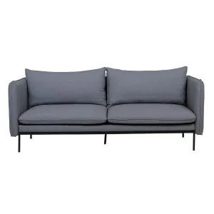 Vittoria Curve 3 Seater Sofa - Prussian - Black by GlobeWest, a Sofas for sale on Style Sourcebook