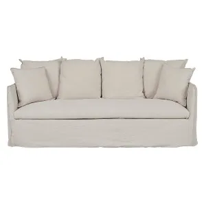 Vittoria Slip Cover 3 Seater Sofa - Eames Parchment by GlobeWest, a Sofas for sale on Style Sourcebook