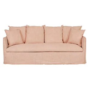 Vittoria Slip Cover 3 Seater Sofa - Eames Blush by GlobeWest, a Sofas for sale on Style Sourcebook