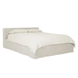 Vittoria Escape Slipcover Bed - Eames Parchment by GlobeWest, a Bed Heads for sale on Style Sourcebook