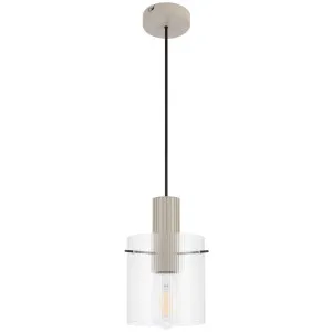 Telbix Mika 140mm Pendant Light Grey by Telbix, a Pendant Lighting for sale on Style Sourcebook