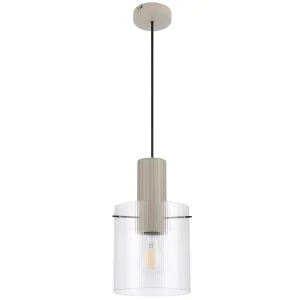 Telbix Mika 180mm Pendant Light Grey by Telbix, a Pendant Lighting for sale on Style Sourcebook